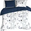 De Witte Lietaer Dekbedovertrek Mont Blanc Majolica Blue - Lits Jumeaux - 240 x