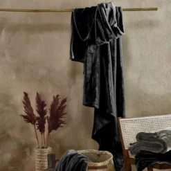 De Witte Lietaer Fleece deken Cosy Khaki - 150 x 200 cm - Groen