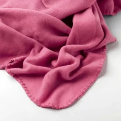 DEX - plaid 130x160 cm - fleece deken - Fuchsia Pink - roze
