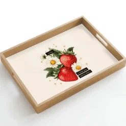 Dienblad 50x35 cm Aardbeien - Madeliefjes - Quote - Sterretjes