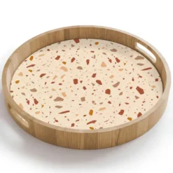 Dienblad 40x40 cm Terrazzo - Patroon - Kleurrijk - Steen