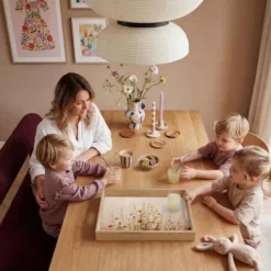 Dienblad 50x35 cm Wilde bloemen - Penseelstreken - Rustgevend