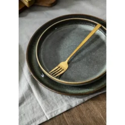 Dinerbord Emma - groen - stoneware - Ø27 cm