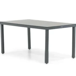 Dining Tuintafel rechthoekig 160 x 90 cm Grijs Porto