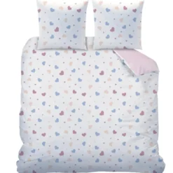Disney Lilo & Stitch Dekbedovertrek Bisous 240 x 220 cm + 2 x 63 x 63 cm - Katoe