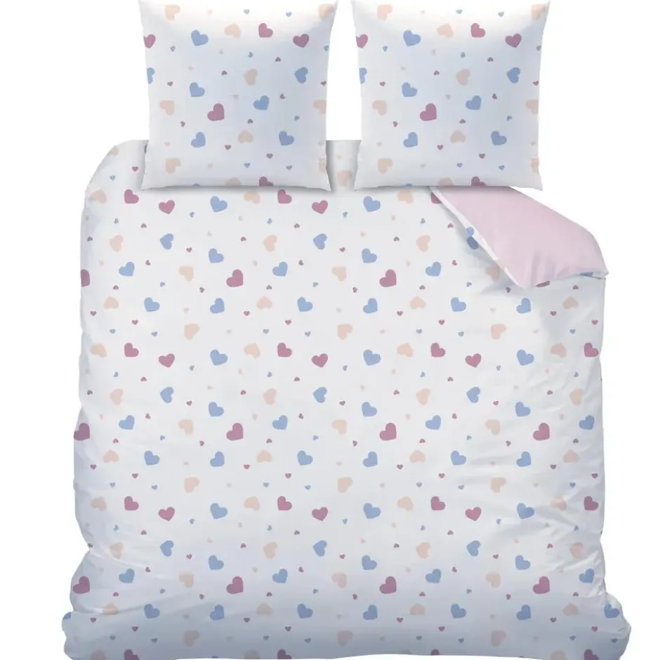 Disney Lilo & Stitch Dekbedovertrek Bisous 240 x 220 cm + 2 x 63 x 63 cm - Katoe