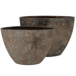 DK Design Bloempot model Maya - roestbruin - D19xH27xB39 cm