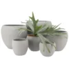 DK Design plantenpot - Vinci - lichtgrijs mat - D28 x H31 cm
