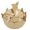 DK Design Vaas Vogels - zandkleurig - D18 x H18 cm