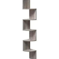 Dok Home hoekplank - wandplank - 5 planken - grijs
