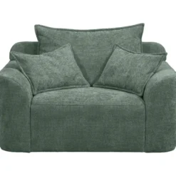 Draaibare Loveseat Elsa - stof Eden - saliegroen