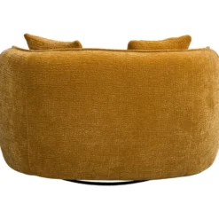 Draaibare Loveseat Enzio - stof Elephant - okergeel