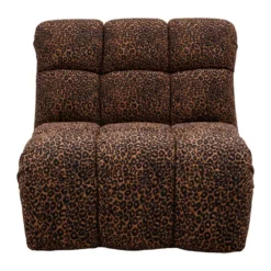 Draaifauteuil Beau - panter - bruin
