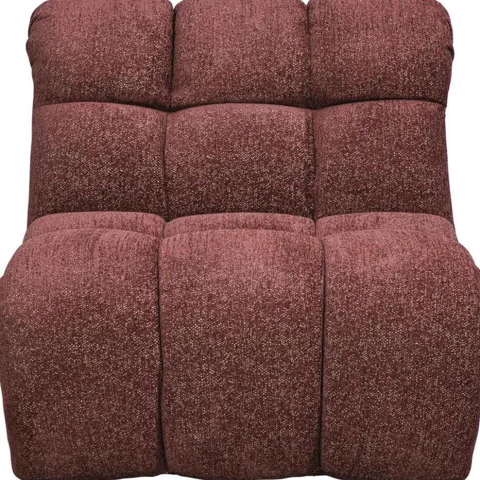 Draaifauteuil Beau - stof Raven - wijnrood