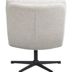Draaifauteuil Bobbi incl. hocker - greige