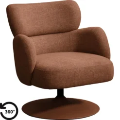 Draaifauteuil Coco - wijnrood