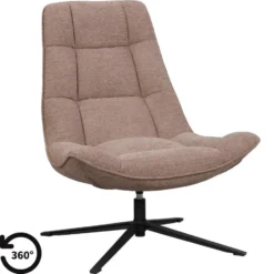 Draaifauteuil Emily - taupe