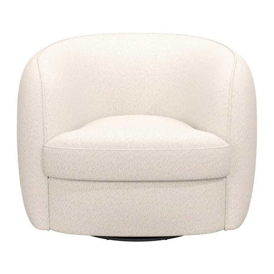 Draaifauteuil Enzio - stof Wales - crème