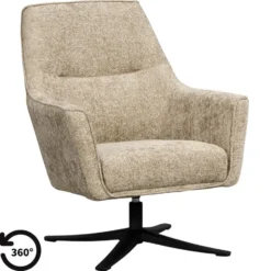 Draaifauteuil Nilesto - beige