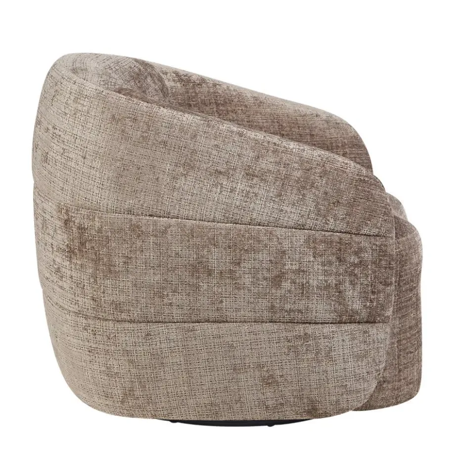 Draaifauteuil Taupe - 82x85x77cm - Yara