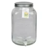 Drank/water/sap dispenser Beverages - 8 Liter - bewerkt deco glas