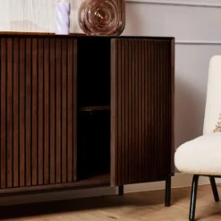 Dressoir Bruin Hout - 210x45x85cm - Madison