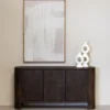 Dressoir Donkerbruin Mangohout - 150x40x76cm - Mitchel