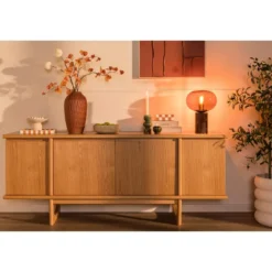 Dressoir Lena - eiken - 73,5x180x45 cm
