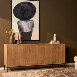 Dressoir Naturel Hout - 210x45x85cm - Madison