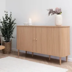 Dressoir Naturel - 140x40x79cm - 2 Deurs - Nikko