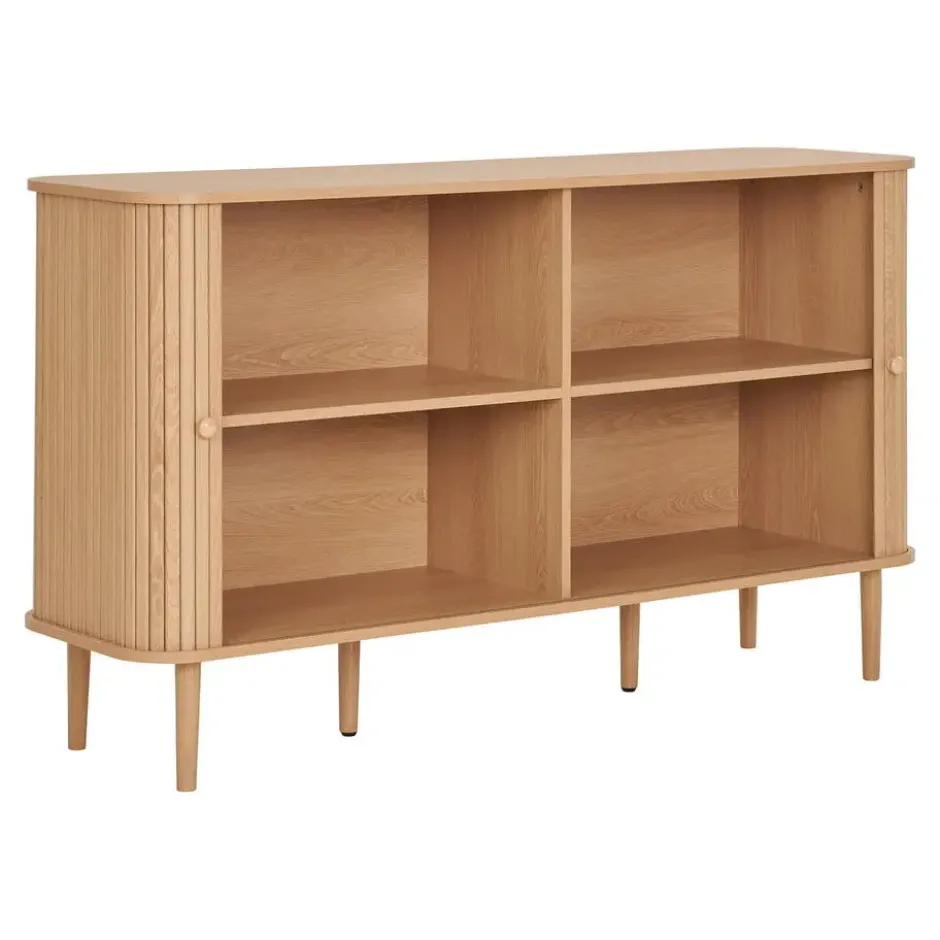 Dressoir Naturel - 140x40x79cm - 2 Deurs - Nikko