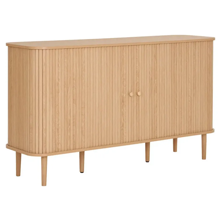 Dressoir Naturel - 140x40x79cm - 2 Deurs - Nikko