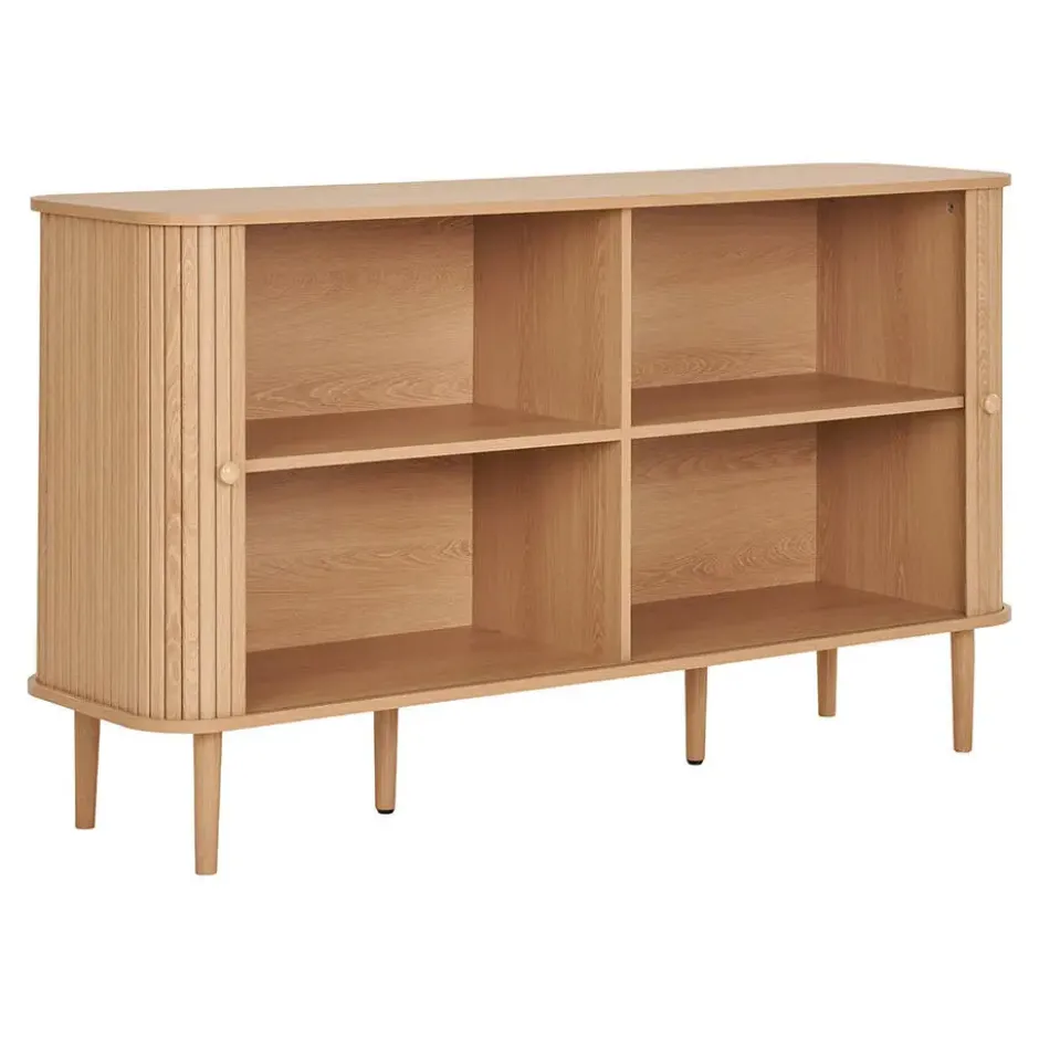 Dressoir Naturel - 140x40x79cm - 2 Deurs - Nikko