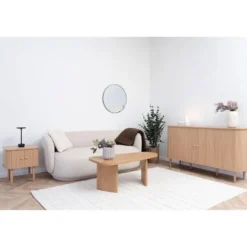 Dressoir Naturel - 140x40x79cm - 2 Deurs - Nikko