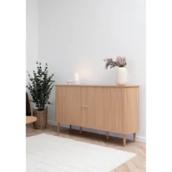Dressoir Naturel - 140x40x79cm - 2 Deurs - Nikko