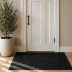 Droogloopmat Twister 90x150cm zwart