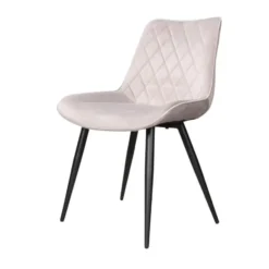 DS4U - Benito 3.0 eetkamerstoel velours - grijs