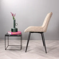DS4U - Benito 3.0 eetkamerstoel velours - champagne