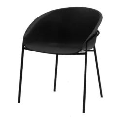 DS4U - Ella kunststof tuinstoel - zwart