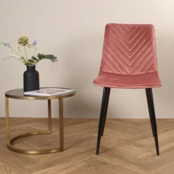 DS4U - Gaby eetkamerstoel velvet roze
