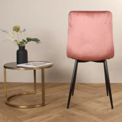 DS4U - Gaby eetkamerstoel velvet roze