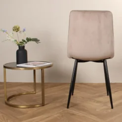 DS4U - Gaby eetkamerstoel velvet champagne