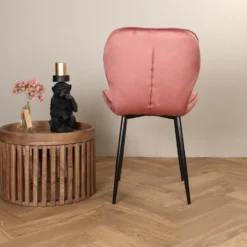 DS4U - Giulia eetkamerstoel velvet roze