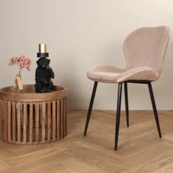 DS4U - Giulia eetkamerstoel velvet champagne