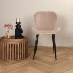DS4U - Giulia eetkamerstoel velvet champagne
