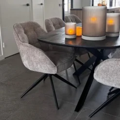 DS4U - Joy draaibare eetkamerstoel - champagne