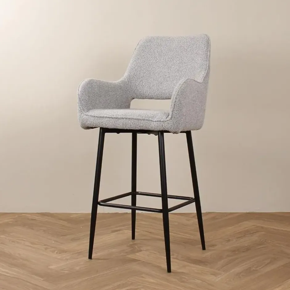DS4U - Lenon barkruk boucle 2.0 - 65 cm - grijs