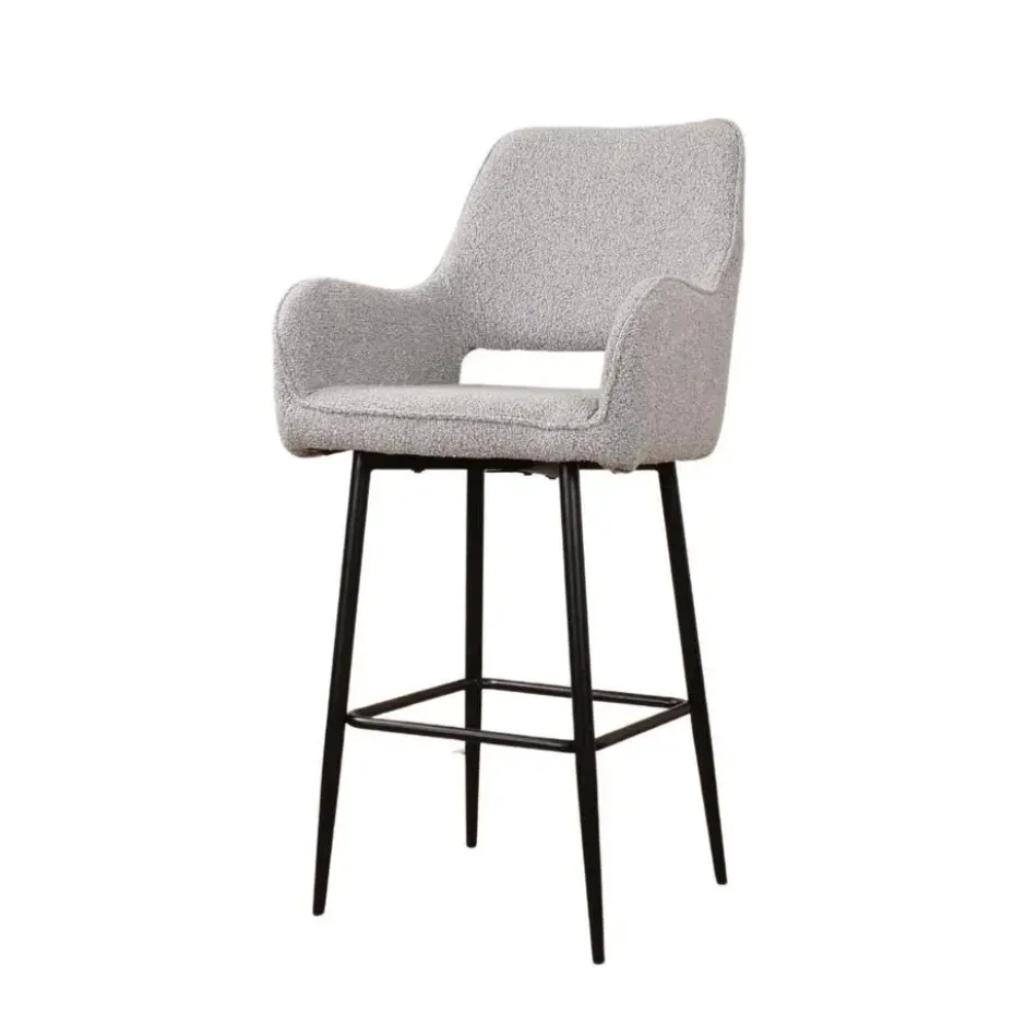 DS4U - Lenon barkruk boucle 2.0 - 65 cm - grijs