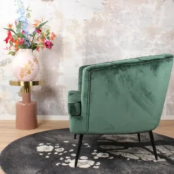 DS4U - Norah fauteuil velvet donkergroen