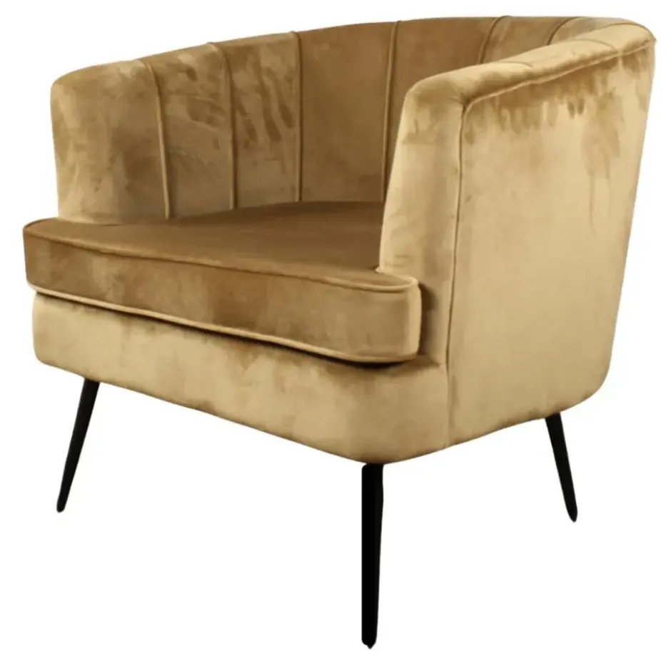 DS4U - Norah fauteuil velvet goud